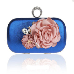 Lady Flowers Dinner Bag Clutch Evening Bridal Wedding Party Bags WY120