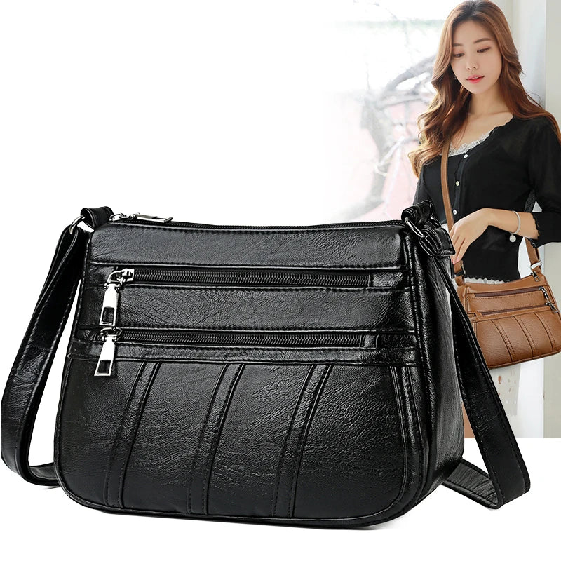 Stylish Pu Leather Women Shoulder Bag Crossbody Purse