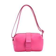 High Rose Red Crossbody Bag Tote Barrel Shaped Bag For Women