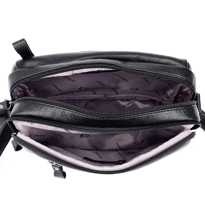 Soft Leather Flap Bags Women Shoulder Crossbody Bag Lady Handbags