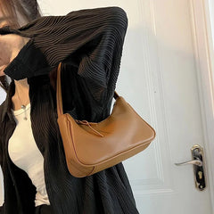 Small Lady Underarm Bag High Leather Shoulder Bags Women's Handbag