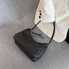 Small Lady Underarm Bag High Leather Shoulder Bags Women's Handbag