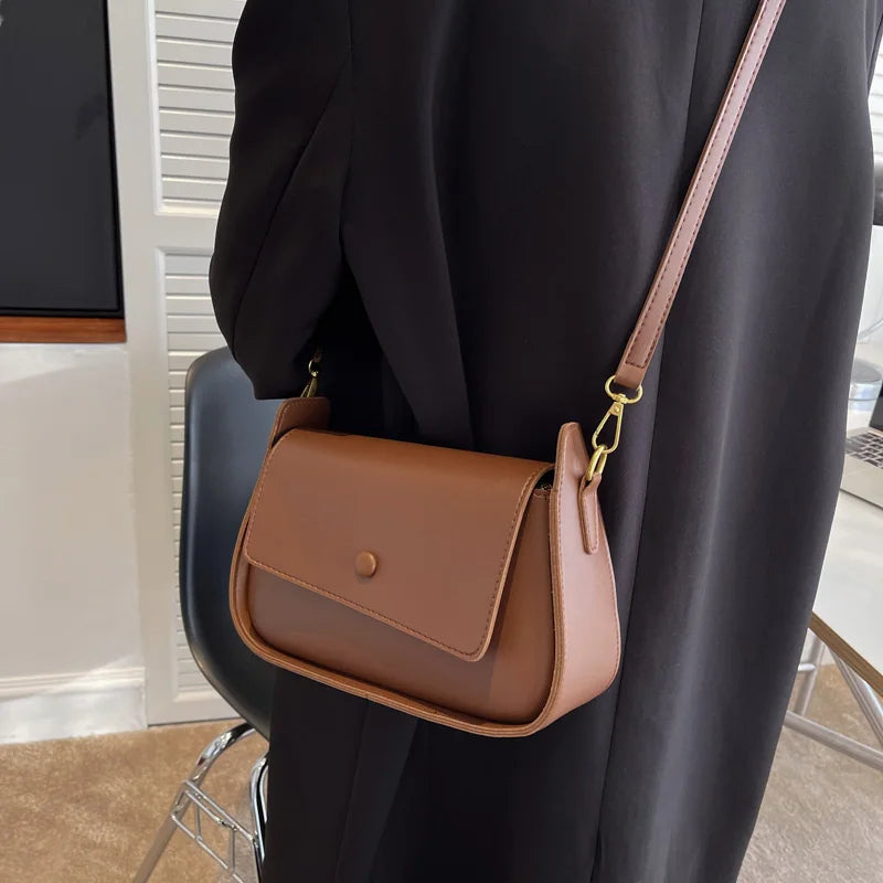 Small PU Leather Crossbody Sling Bag Women's Handbag