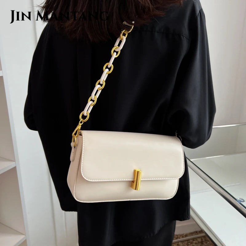 Summer PU Leather Crossbody Sling Bag Women's Handbag Underarm Shoulder Side Bag