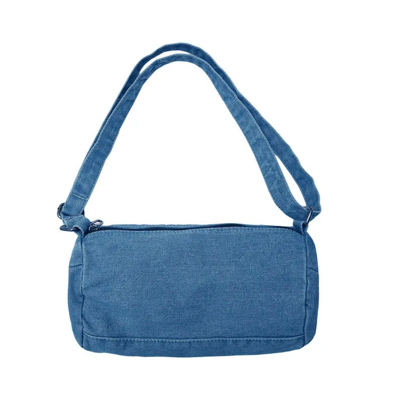 Hot Denim Vintage Crossbody Bag Fashionable Portable Handbag