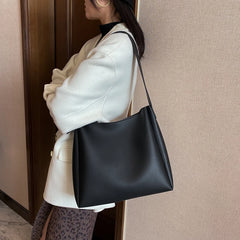 Hot Women Handbag 2 Pcs/set Large Capacity Female Shoulder Bags High PU Leather