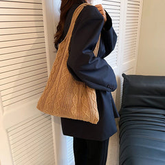 Lady Fashionable Tote Shoulder Bag High Capacity Shopping Party Cellphone