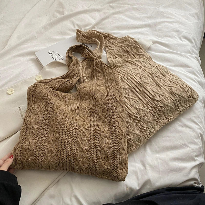 Lady Fashionable Tote Shoulder Bag High Capacity Shopping Party Cellphone