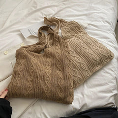 Lady Fashionable Tote Shoulder Bag High Capacity Shopping Party Cellphone