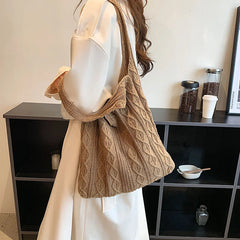 Lady Fashionable Tote Shoulder Bag High Capacity Shopping Party Cellphone