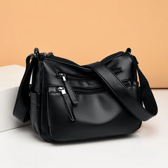 Fashionable Leather Handbag Large Capacity Crossbody Shoulder Bag