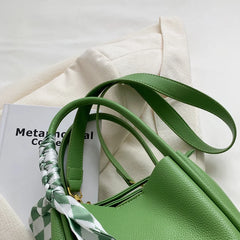 Fashionable PU Leather Handbag Large Capacity Crossbody Shoulder Bag