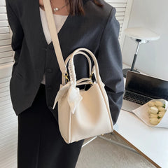 Fashionable PU Leather Handbag Large Capacity Crossbody Shoulder Bag