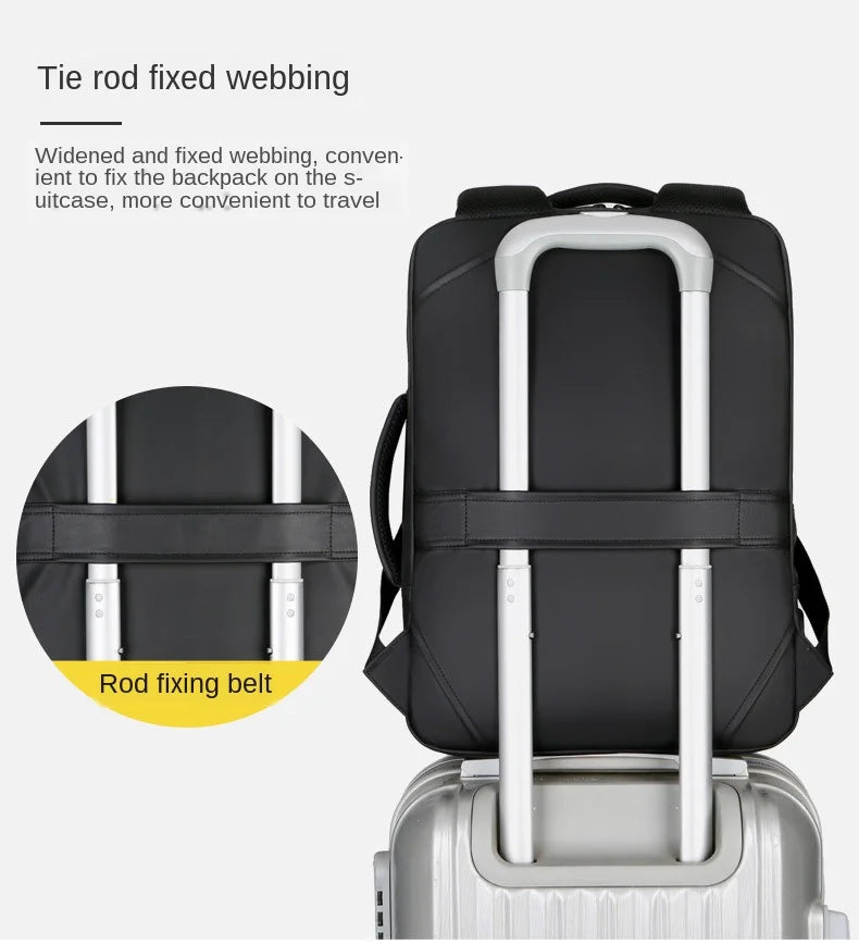 Men Laptop Backpack School Business Mochila Waterproof Bag USB Travel