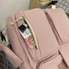 Canvas Large Capacity Backpack Travel Bag Student School Backpack