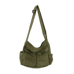 Canvas Shoulder Bags Large Capacity Soft Denim Bag for Women