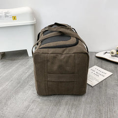 Large Capacity Canvas Travel Bag For Men Durable Handbag Outdoor Sports Backpack