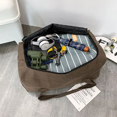 Large Capacity Canvas Travel Bag For Men Durable Handbag Outdoor Sports Backpack