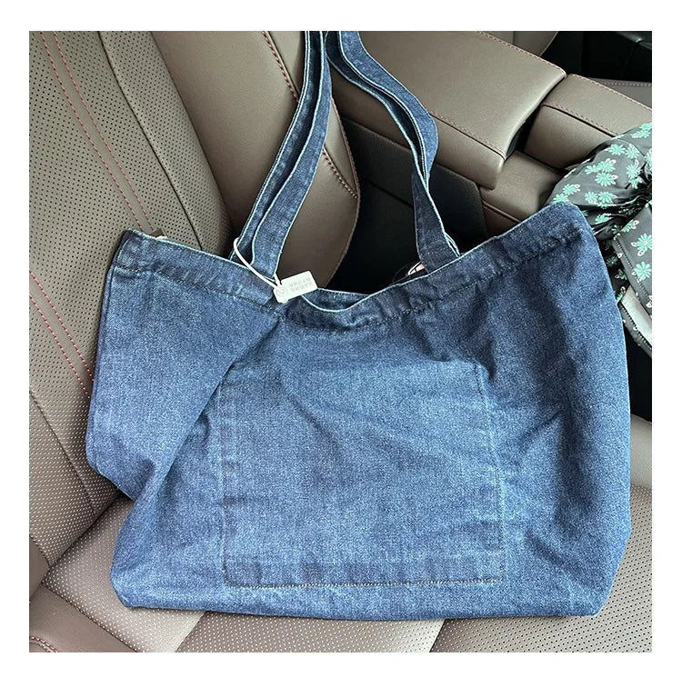 Large Capacity Open Shopping Handbags For Women Casual Tote Shoulder Bags