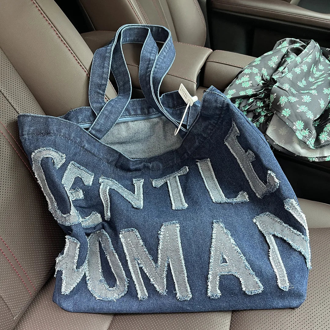 Large Capacity Open Shopping Handbags For Women Casual Tote Shoulder Bags
