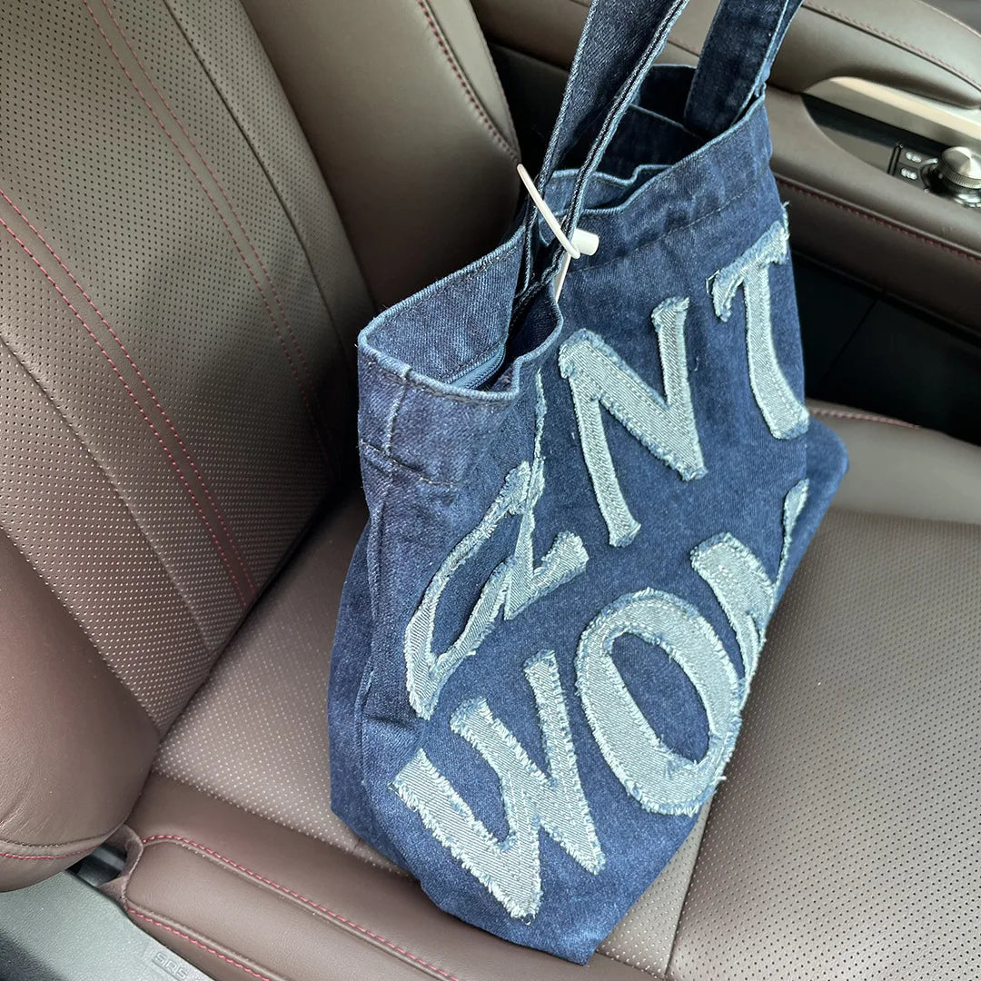 Large Capacity Open Shopping Handbags For Women Casual Tote Shoulder Bags