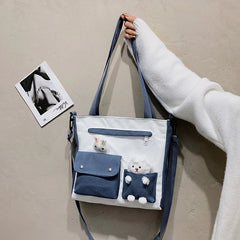 Large Canvas Shoulder Bag Women