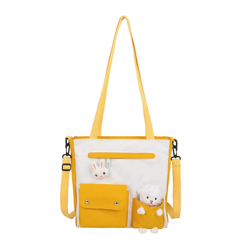 Large Canvas Shoulder Bag Women