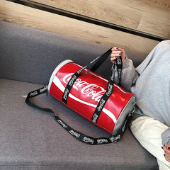 Large Capacity Fitness Bag Travel Bag Cylinder Fitness Bag Yoga Tote