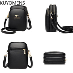 Leather Female Shell Bag Purses Handbags Crossbody Phone Bags for Women