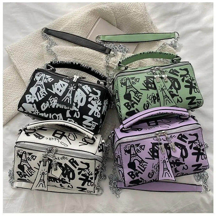 Graffiti Handbags Women Crossbody Shoulder Bag