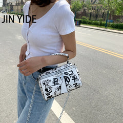 Women Leather Handbags and Purse Crossbody Bags for Women Graffiti Handbags