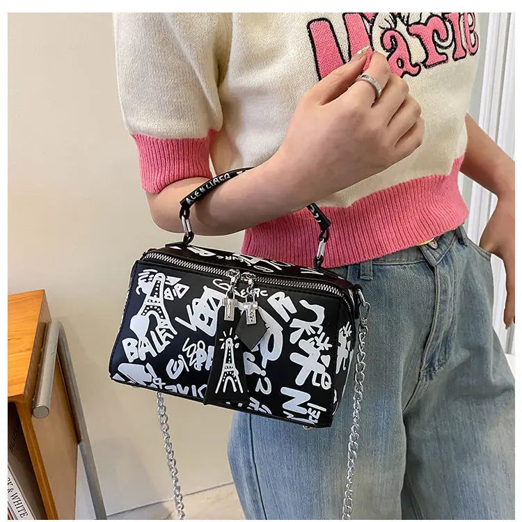 Graffiti Handbags Women Crossbody Shoulder Bag