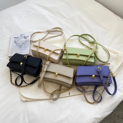 Women's Chain Shoulder Bag PU Leather Crossbody Purse