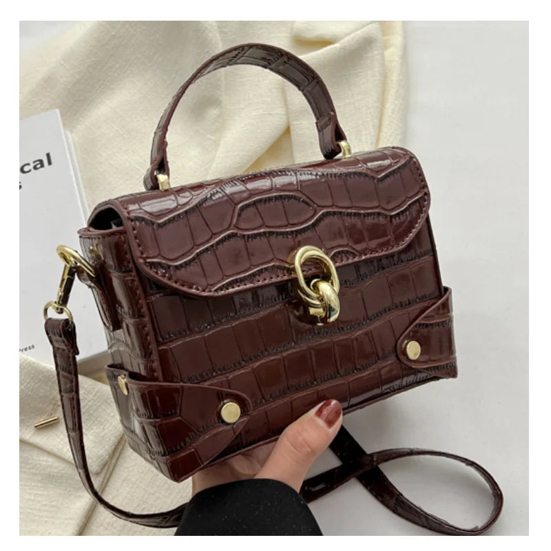Mini Silver Stone Crossbody Bag for Women
