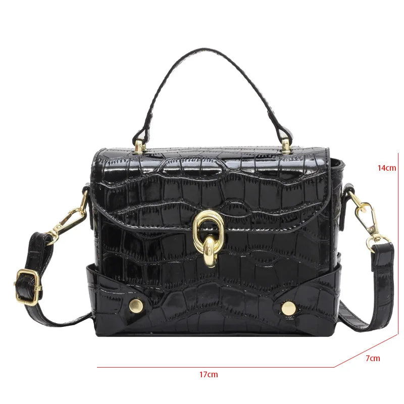 Mini Silver Stone Crossbody Bag for Women
