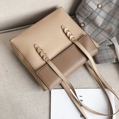 PU Leather Handbags Big Women Bag High Casual Female Bags Trunk Tote Shoulder Ba