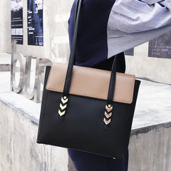PU Leather Handbags Big Women Bag High Casual Female Bags Trunk Tote Shoulder Ba