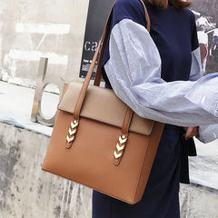 PU Leather Handbags Big Women Bag High Casual Female Bags Trunk Tote Shoulder Ba