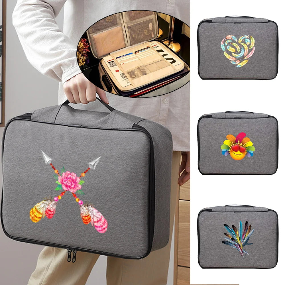 Large Waterproof Documents Organizer Briefcase with File Lockbox