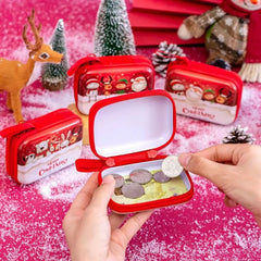 Mini Red Christmas Coin Purse with Keyrings