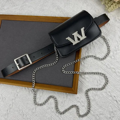 Mini Waist Packs Women PU Leather Belt Coin Bag Casual Girls