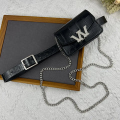 Mini Waist Packs Women PU Leather Belt Coin Bag Casual Girls