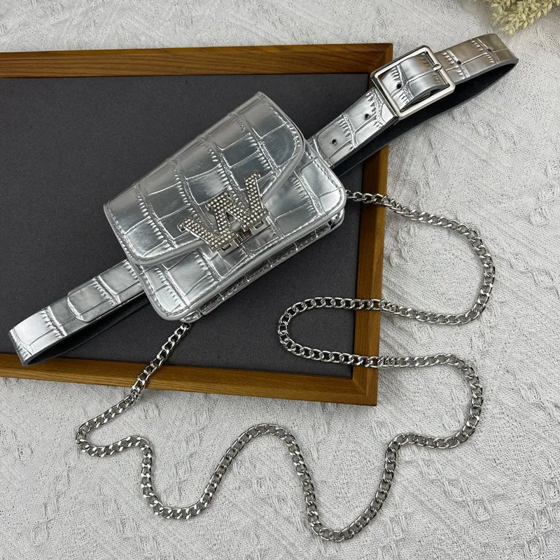 Mini Waist Packs Women PU Leather Belt Coin Bag Casual Girls