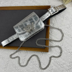 Mini Waist Packs Women PU Leather Belt Coin Bag Casual Girls