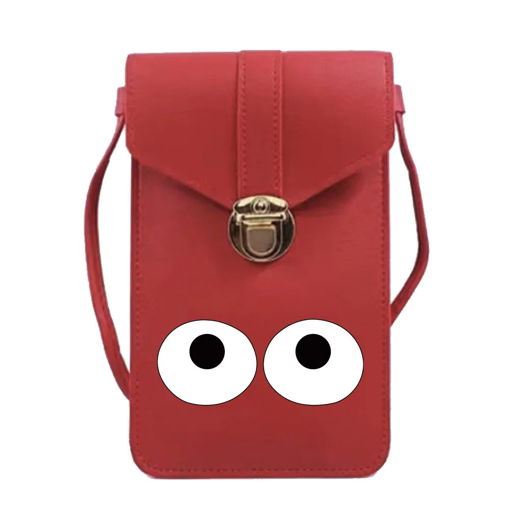 Leather Mobile Phone Shoulder Bag Case Wallet Women Handbag