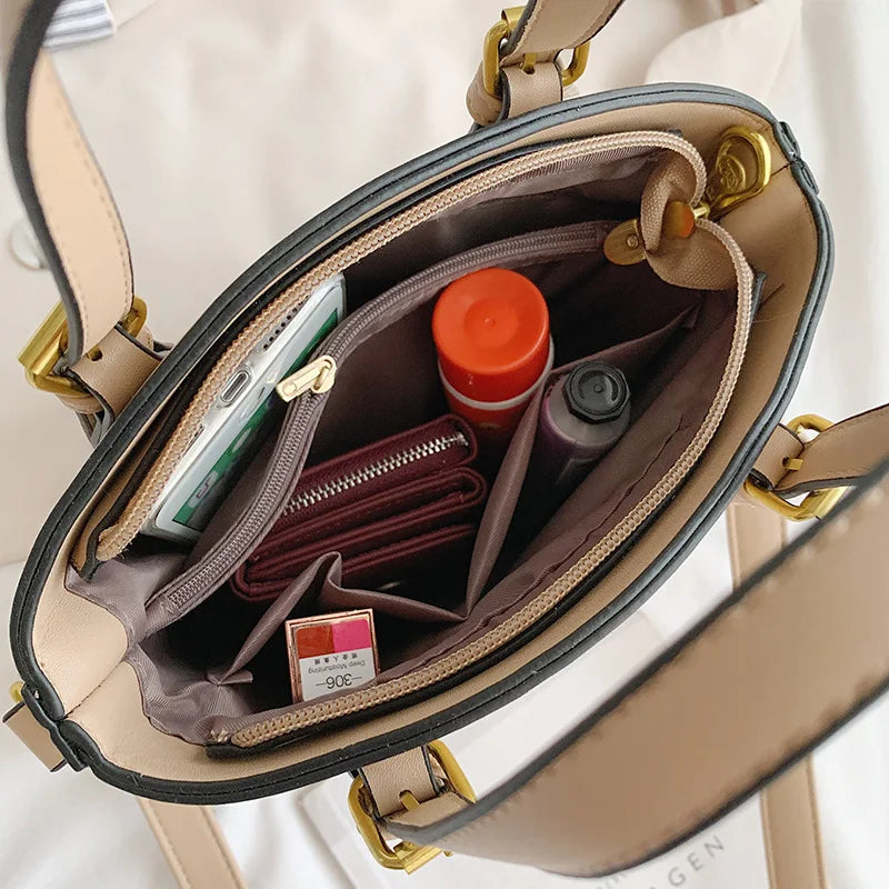 Arrival Bucket Bag for Women Handbags PU Leather Shoulder Crossbody Bag