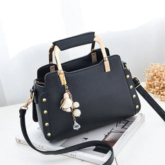 Arrival Rivet Women Leather Handbags Casual Tote Crossbody Bag