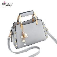 Arrival Rivet Women Leather Handbags Casual Tote Crossbody Bag