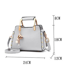 Arrival Rivet Women Leather Handbags Casual Tote Crossbody Bag