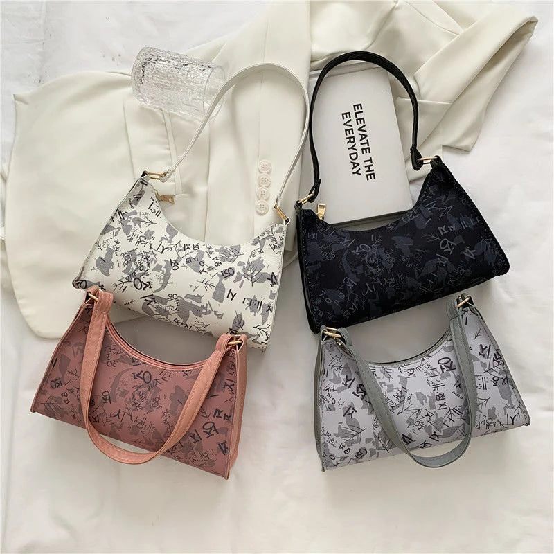 Women's Leather Sling Shoulder Bag Mini Hand Totebag